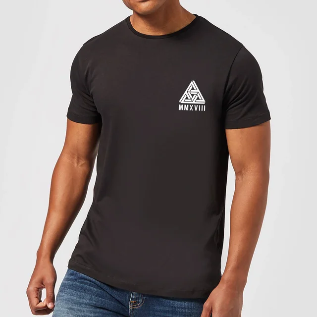 Abstract Triangle T-Shirt - Schwarz
