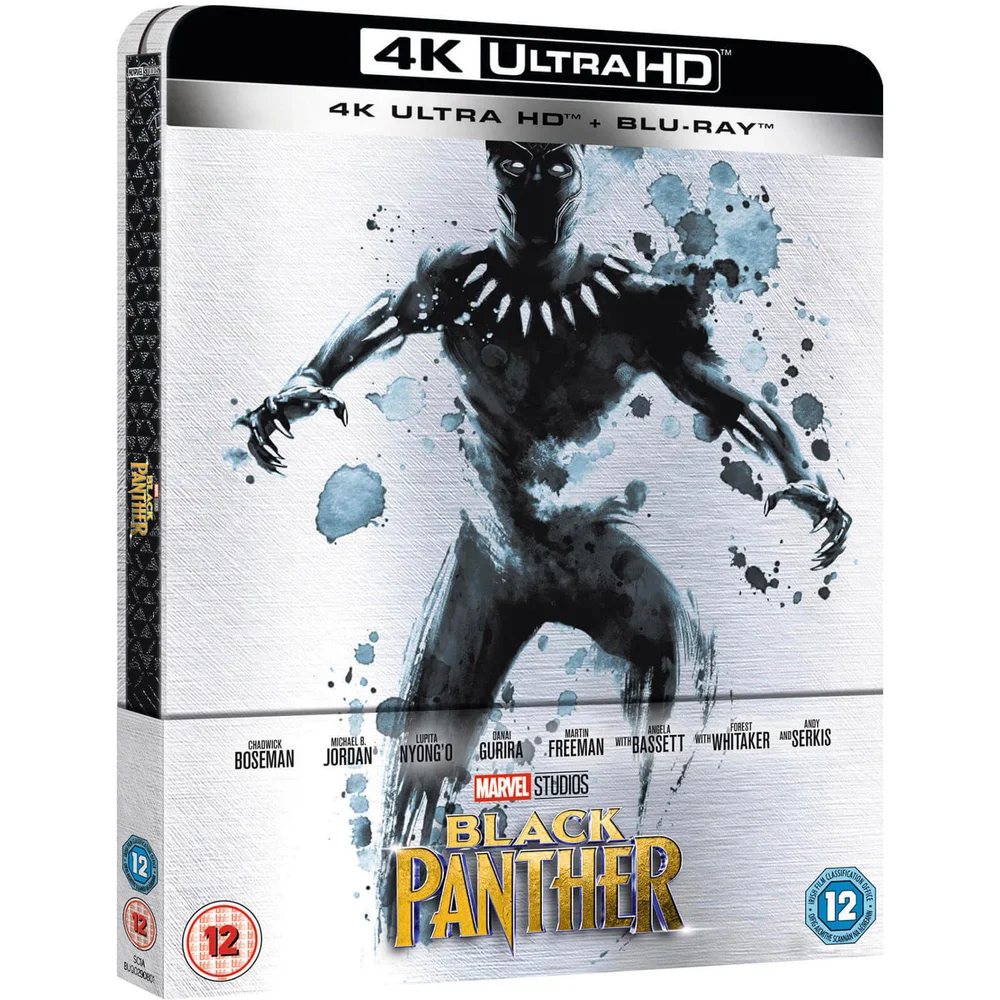 Black Panther 4K Ultra HD (+ 2D Version) - Zavvi UK Exclusive Limited Edition Steelbook Bild 1
