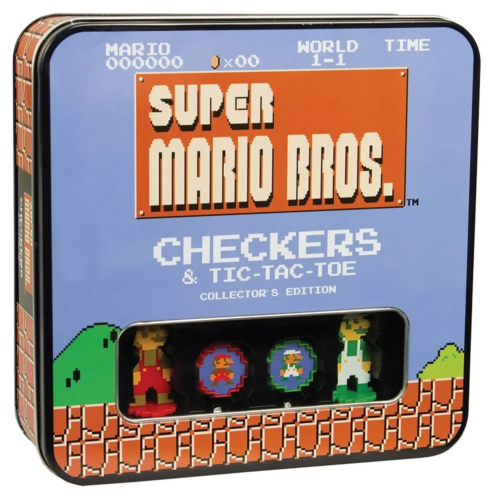 Super Mario Bros. Collector's Edition Checkers Board Game Bild 1
