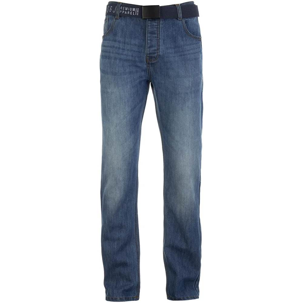 Smith & Jones Men's Furio Denim Jeans - Light Wash - 28S - Blau Bild 1