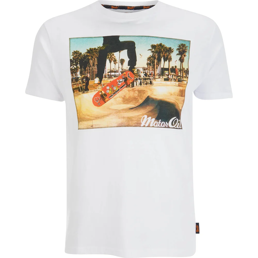 Brave Soul Men's Halfpipe T-Shirt - White - S - Weiß Bild 1