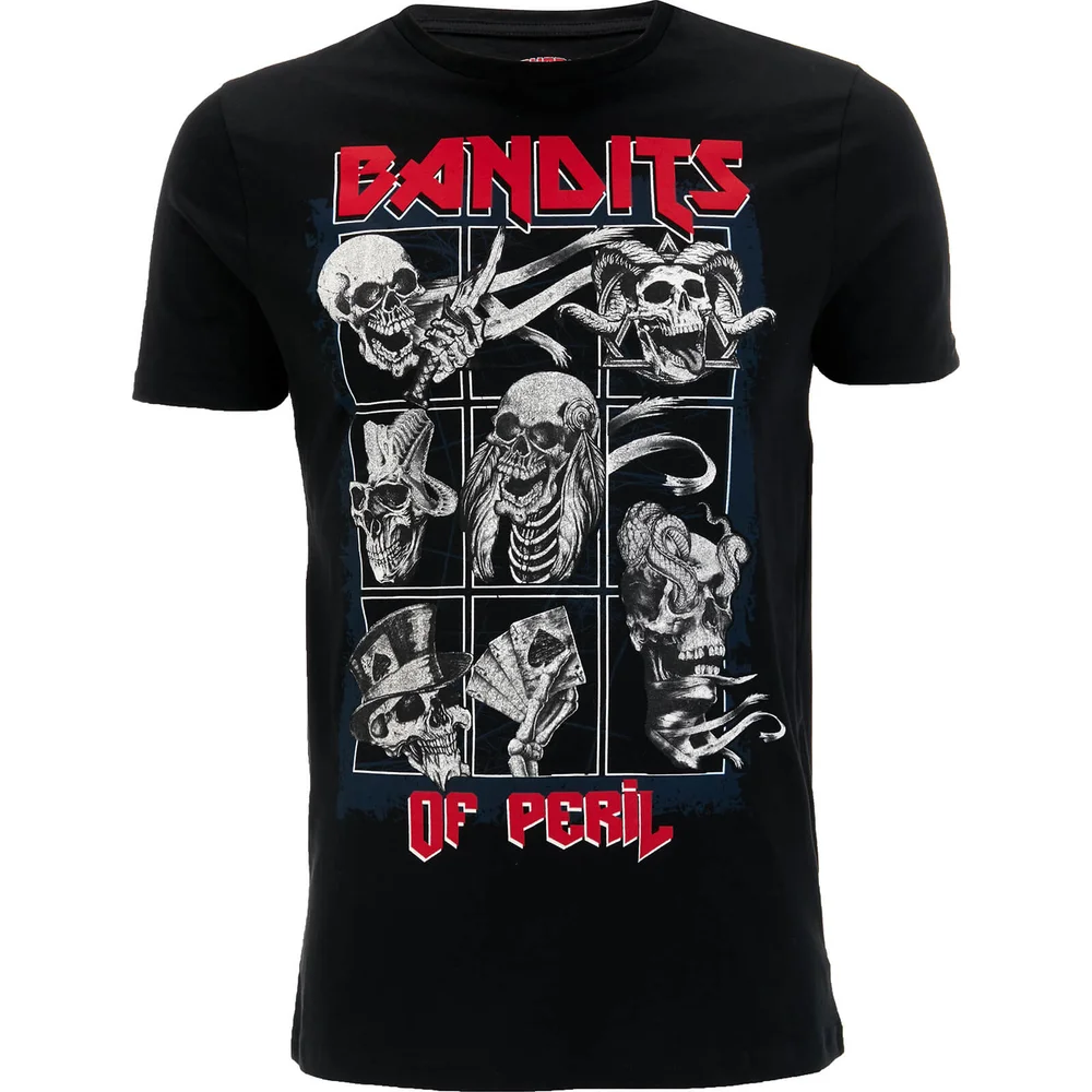 Brave Soul Men's Bandit T-Shirt - Black - S - Schwarz Bild 1