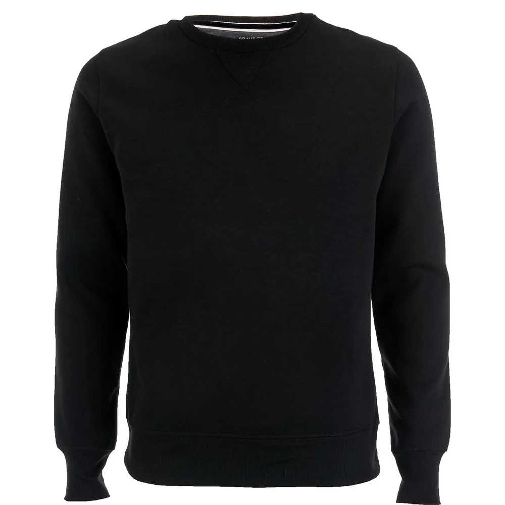 Brave Soul Men's Jones Sweatshirt - Black - S - Schwarz Bild 1