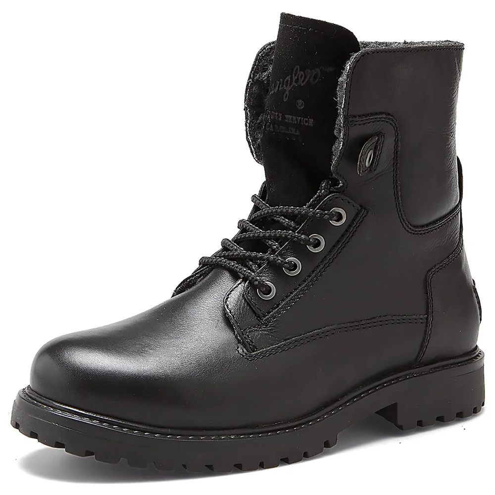 Wrangler Men's Aviator Roll Down Suede Lace Up Boots - Black - UK 9/EU 43 Bild 1