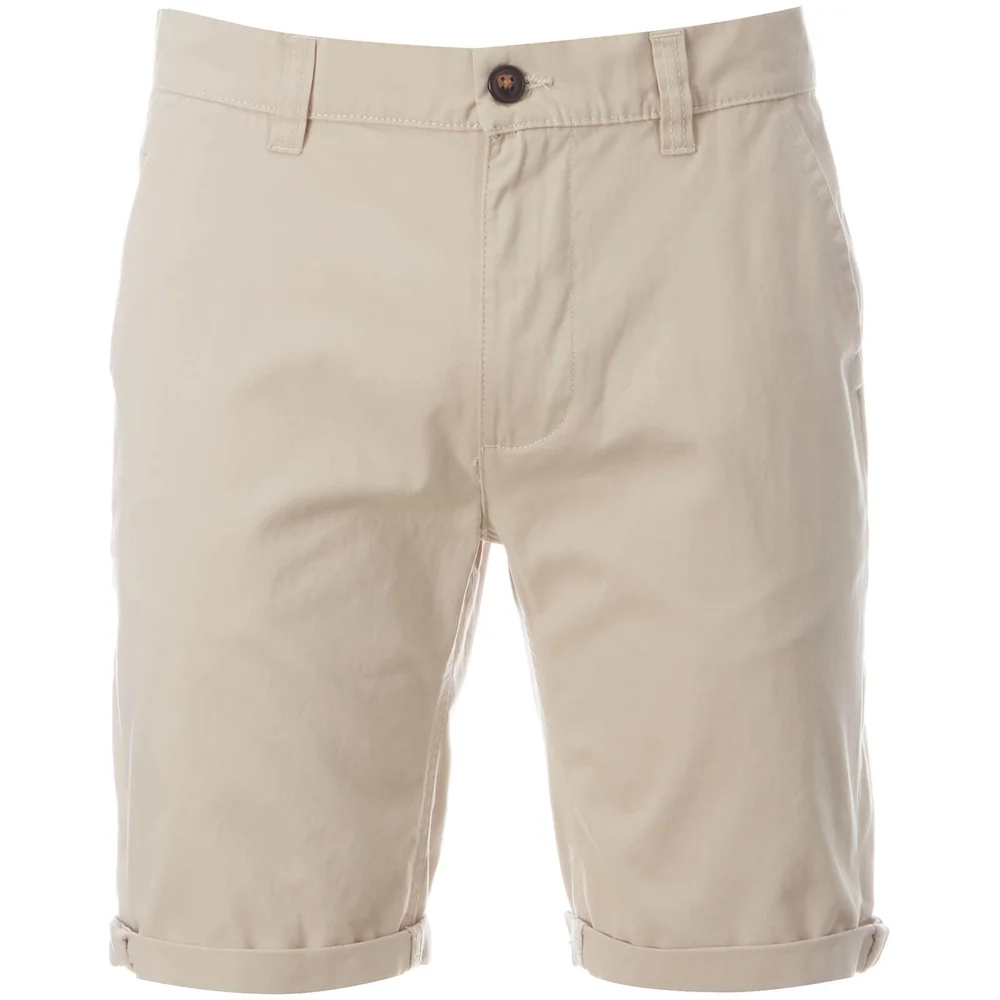 D-Struct Men's Miko Chino Shorts - Stone - S - Stein Bild 1