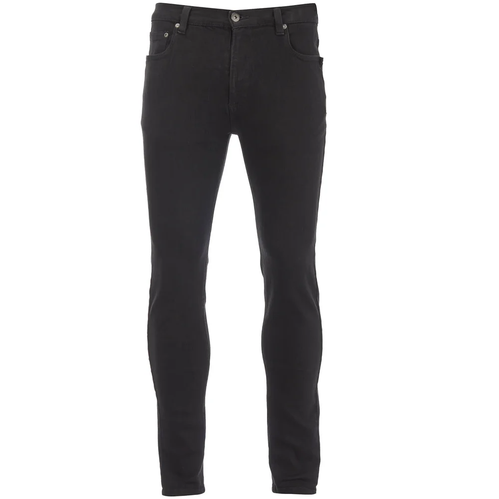 D-Struct Men's 5 Pocket Slim Fit Jeans - Black - W28/L31 - Schwarz Bild 1