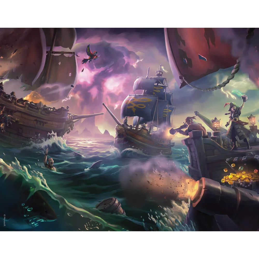 Sea Of Thieves - Battle of the Three storms Limited Edition Art Print Measures 35.56 x 27.94cm Bild 1