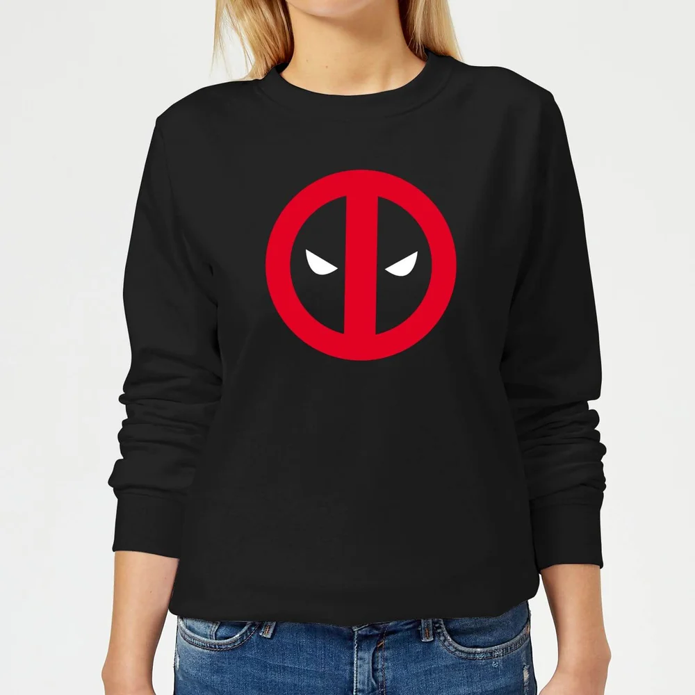 Marvel Deadpool Clean Logo Frauen Sweatshirt - Schwarz - S Bild 1