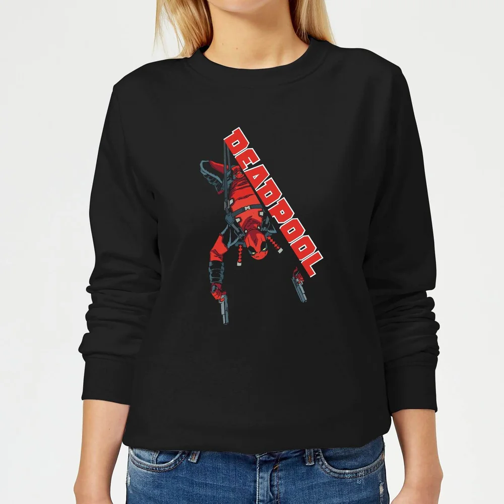 Marvel Deadpool Hang Split Frauen Sweatshirt - Schwarz - S Bild 1