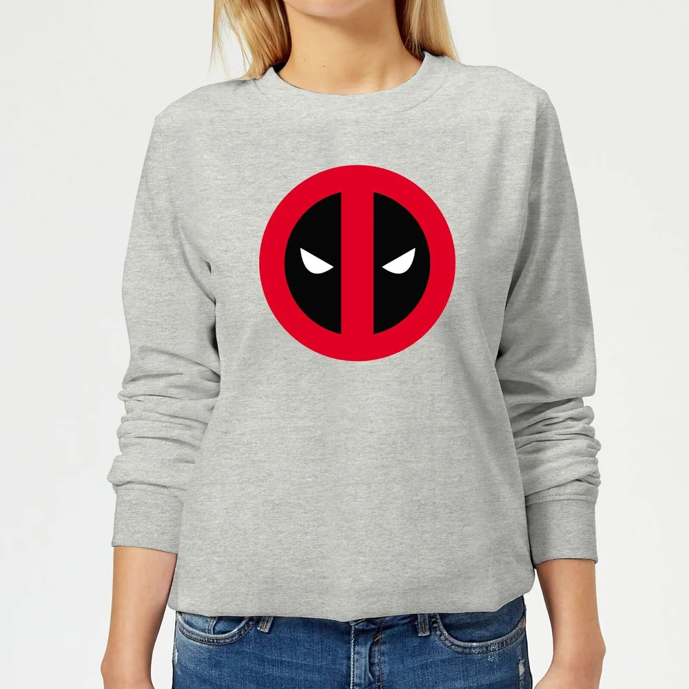 Marvel Deadpool Clean Logo Damen Pullover - Grau - 3XL - Grau Bild 1