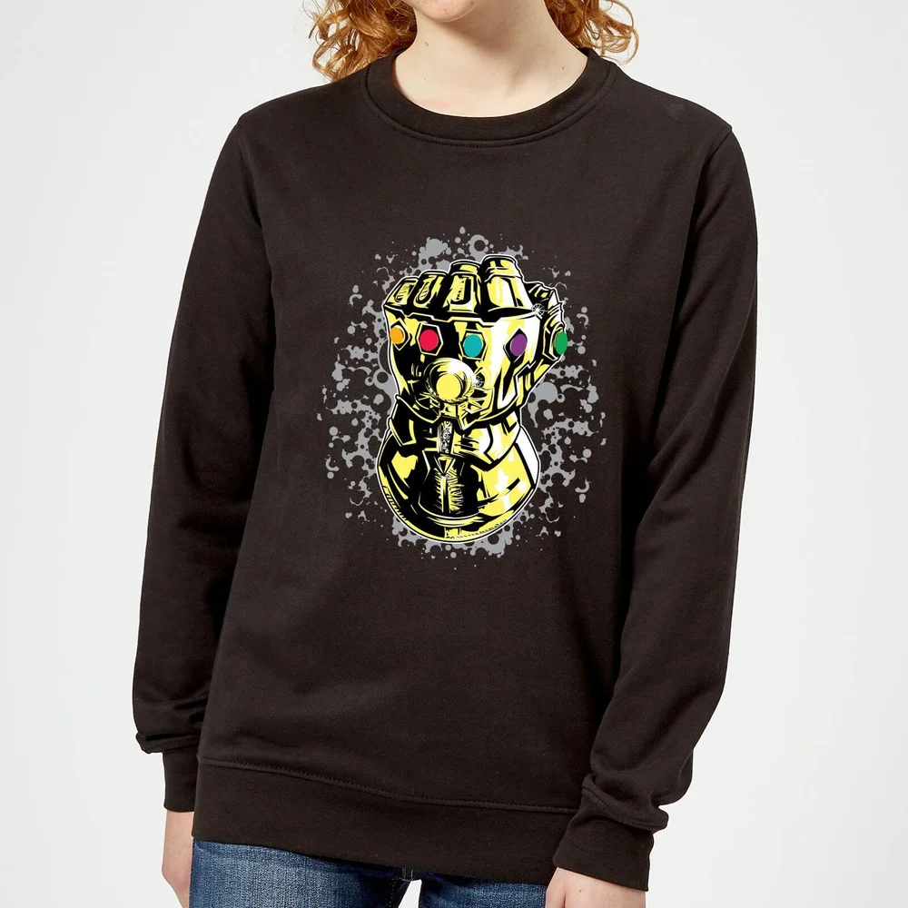 Marvel Avengers Infinity War Fist Comic Damen Pullover - Schwarz - S Bild 1
