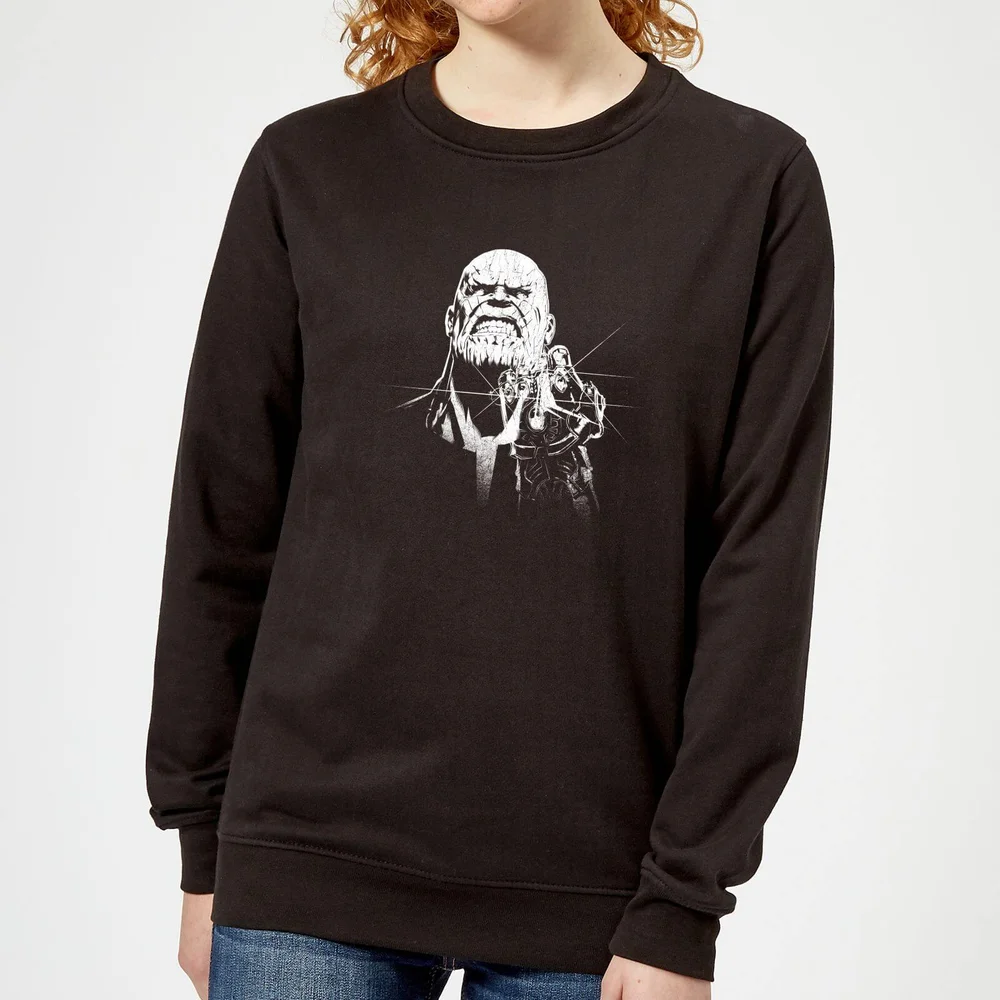 Marvel Avengers Infinity War Fierce Thanos Damen Pullover - Schwarz - S Bild 1