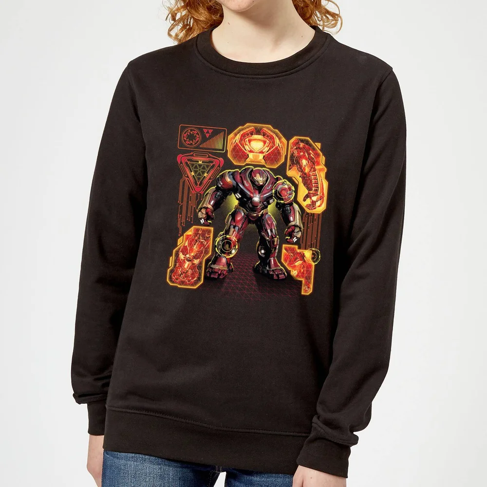 Marvel Avengers Infinity War Hulkbuster Damen Pullover - Schwarz - S Bild 1