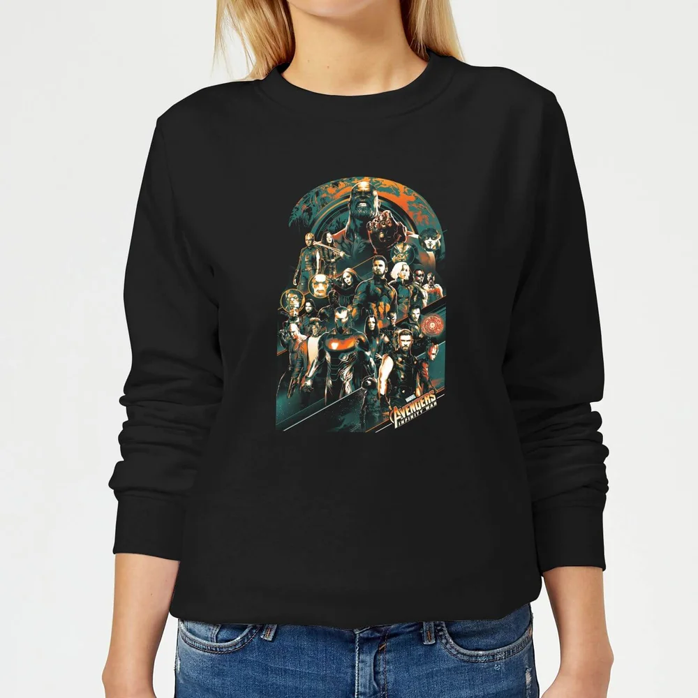 Marvel Avengers Infinity War Avengers Team Damen Pullover - Schwarz - S Bild 1