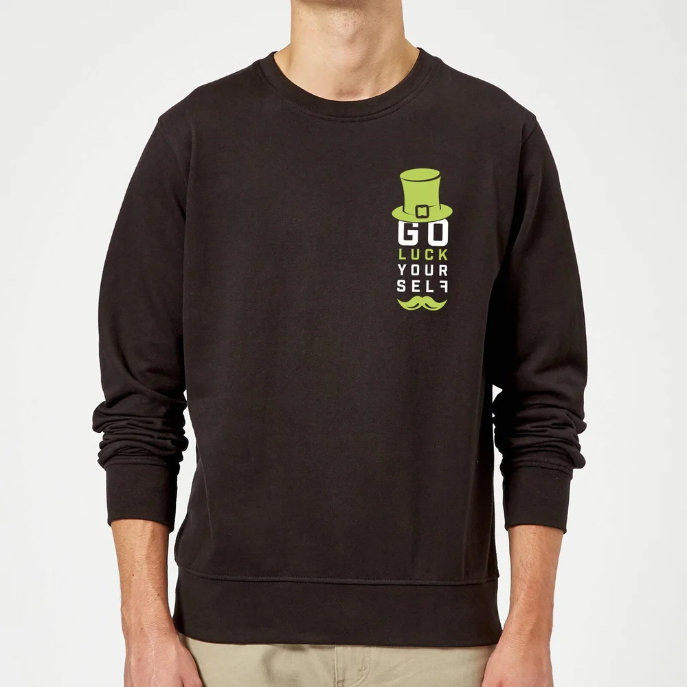 Go Luck Yourself Sweatshirt - Black - S - Schwarz Bild 1
