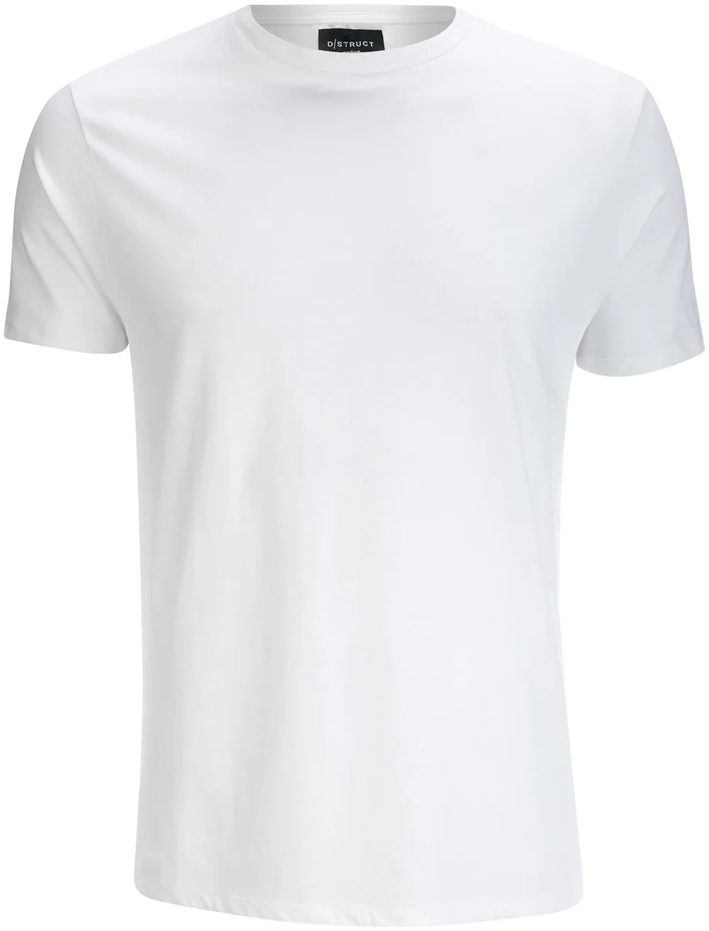 D-Struct Men's Premium Soft Touch Crew Neck T-Shirt - White - S - Weiß Bild 1