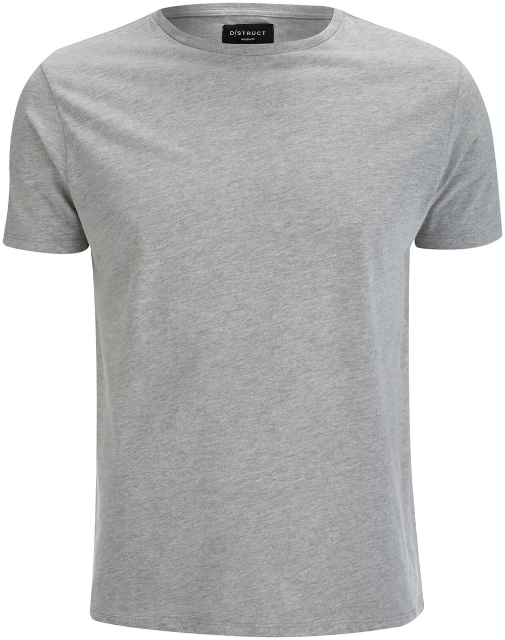 D-Struct Men's Premium Soft Touch Crew Neck T-Shirt - Grey Marl - S - Grau Bild 1