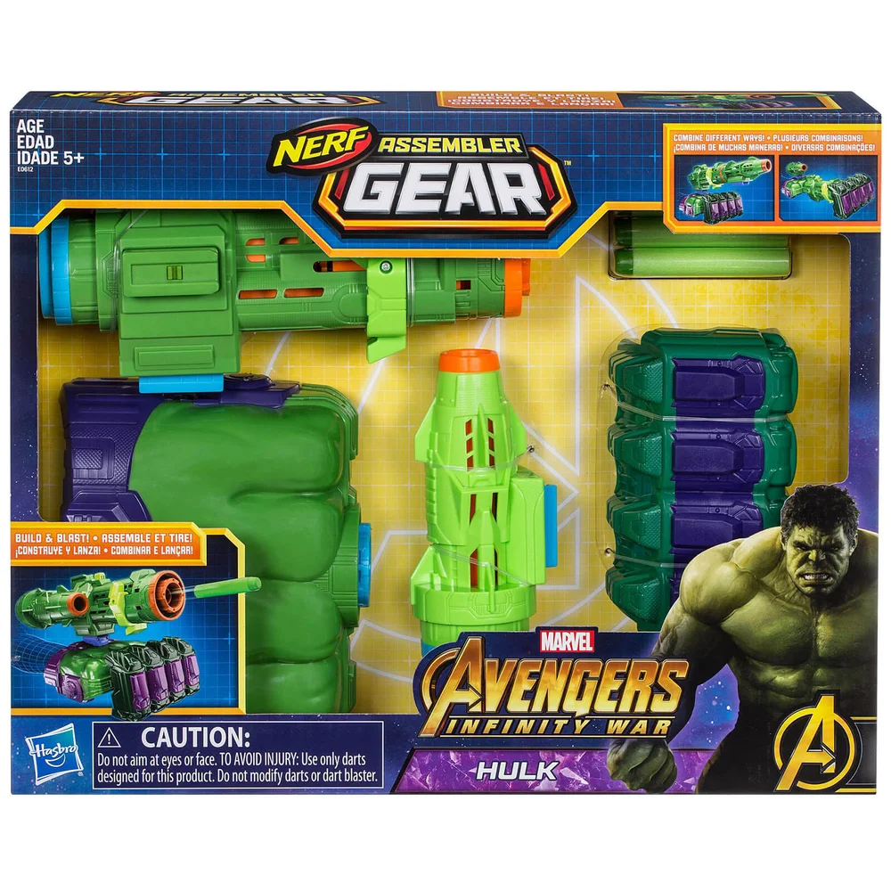 Hasbro Marvel Avengers Infinity War NERF Hulk Assembler Gear Bild 1