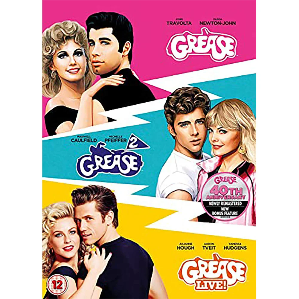 Grease 40th Anniversary Triple (Grease, Grease 2, Grease Live) Bild 1