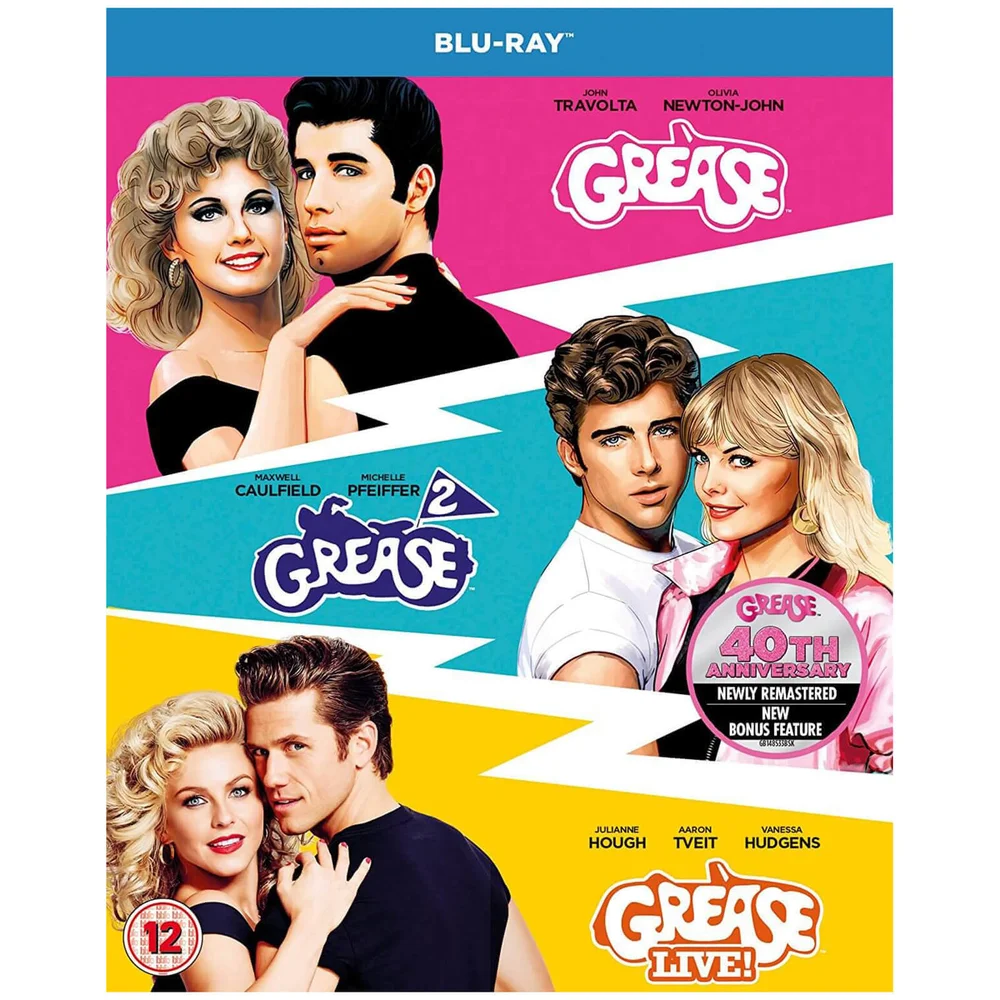 Grease 40th Anniversary Triple (Grease, Grease 2, Grease Live) Bild 1