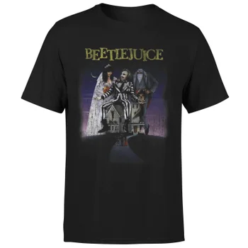 Beetlejuice Distressed Poster T-Shirt - Schwarz