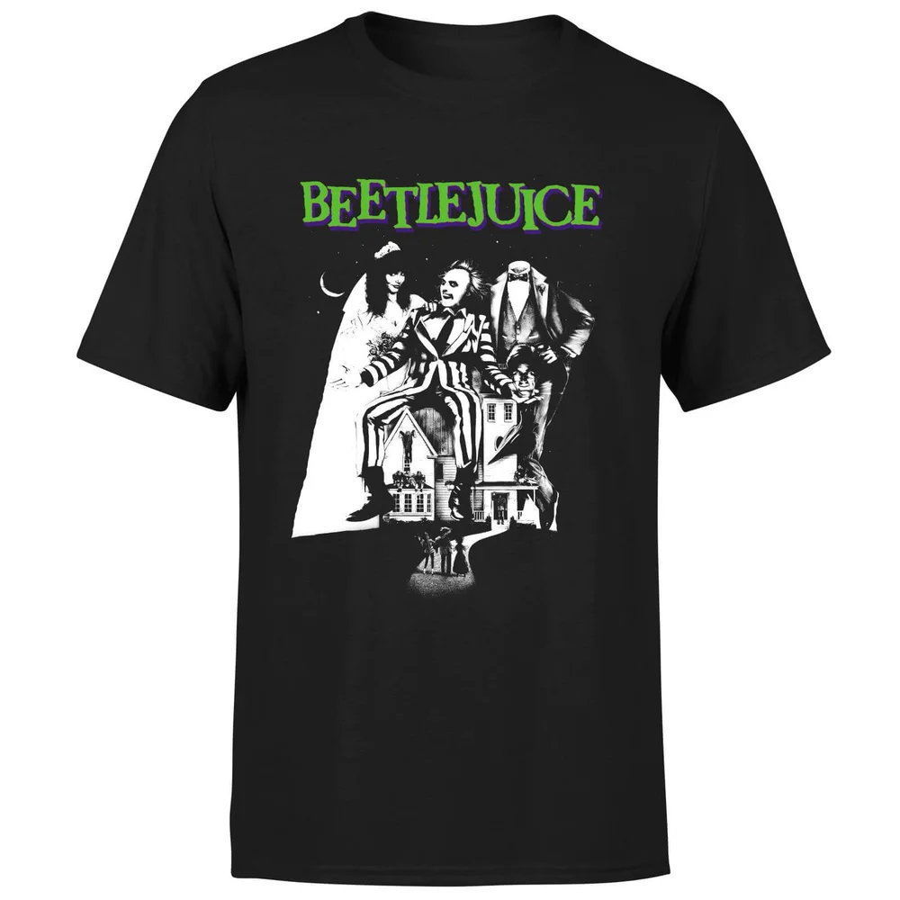 Beetlejuice Mono Poster T-Shirt - Schwarz - S Bild 1