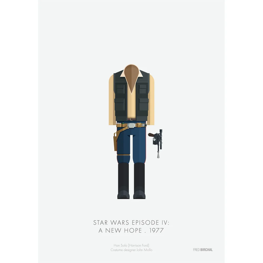 Star Wars A New Hope Han Solo Print Bild 1