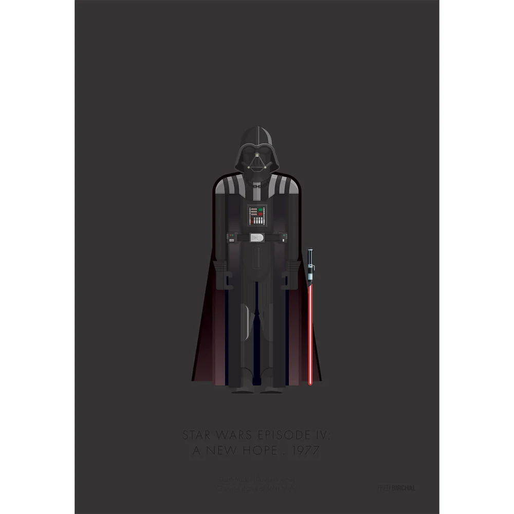 Star Wars A New Hope Vader Print Bild 1