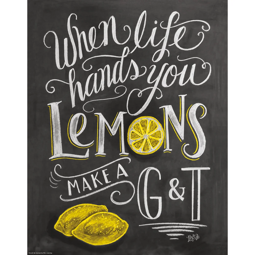 Lily & Val When Life Hands You Lemons Print Bild 1