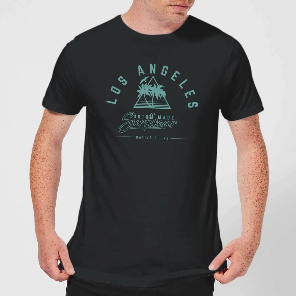 Native Shore Men's Los Angeles Surfwear T-Shirt - Black - 5XL Bild 1