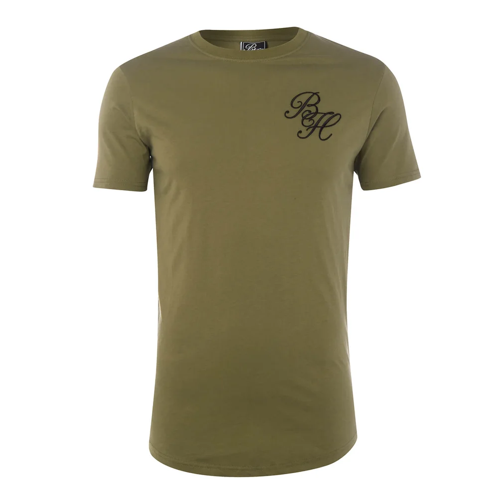 Beck & Hersey Men's Embroidered Classic Logo T-Shirt - Khaki - S - Grün Bild 1