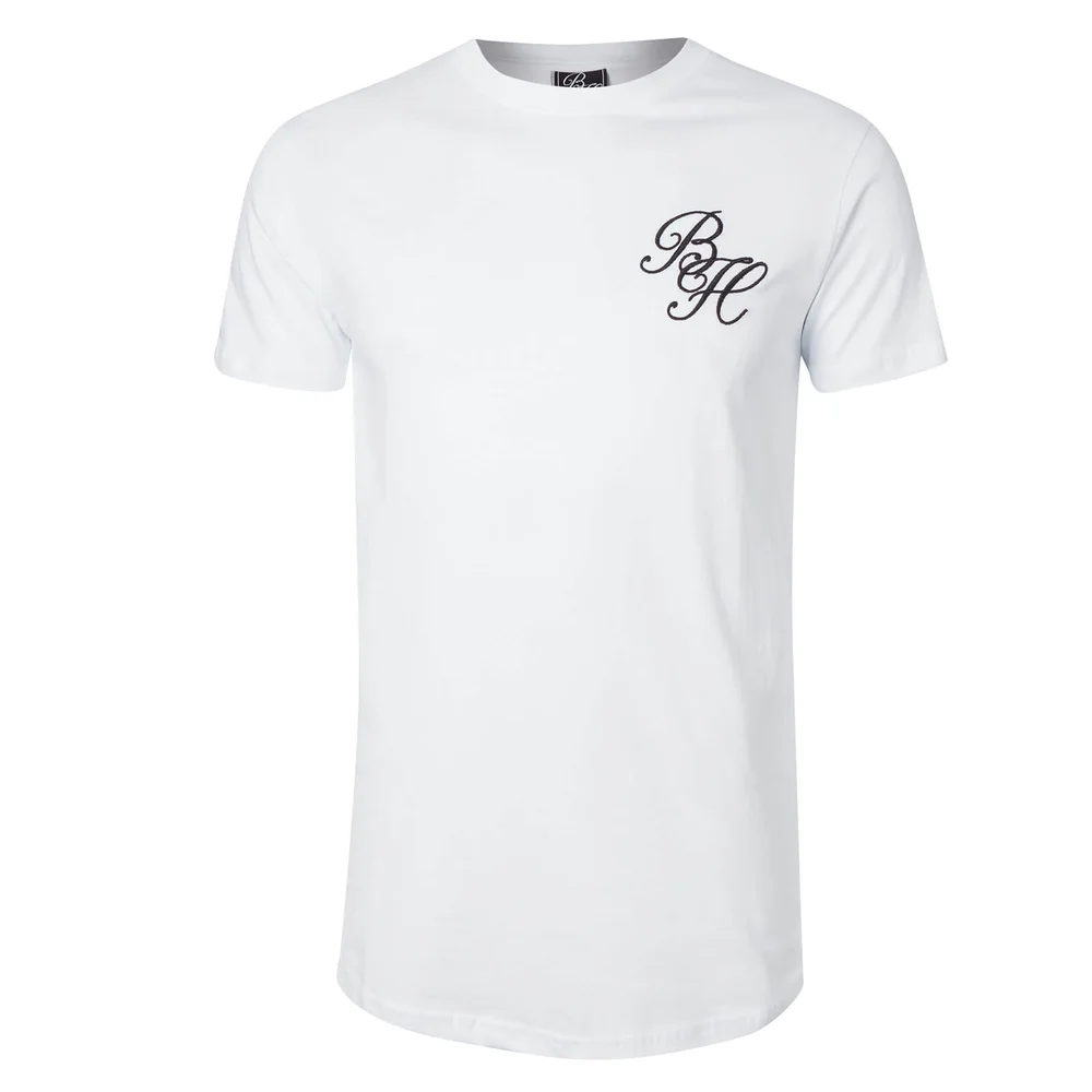 Beck & Hersey Men's Embroidered Classic Logo T-Shirt - White - S - Weiß Bild 1