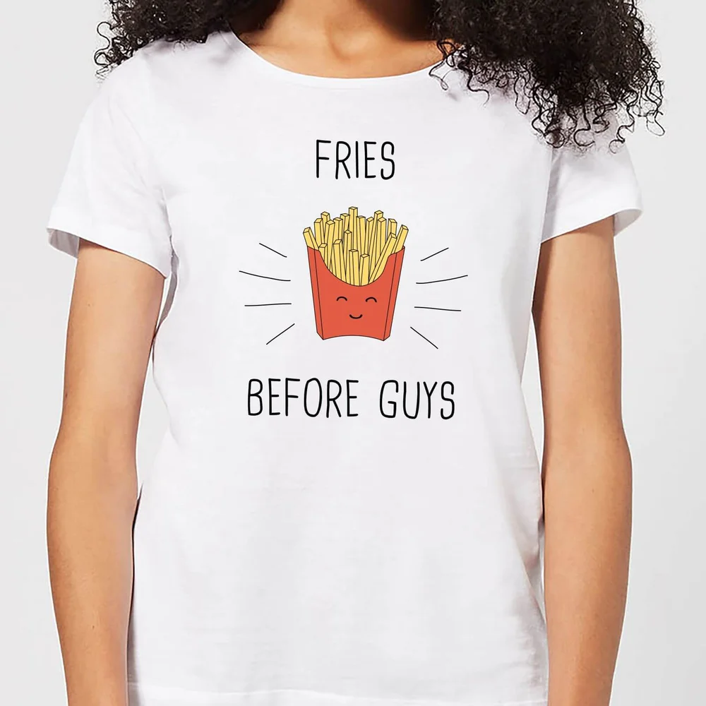 Fries before Guys Frauen T-Shirt – Weiß - S - Weiß Bild 1