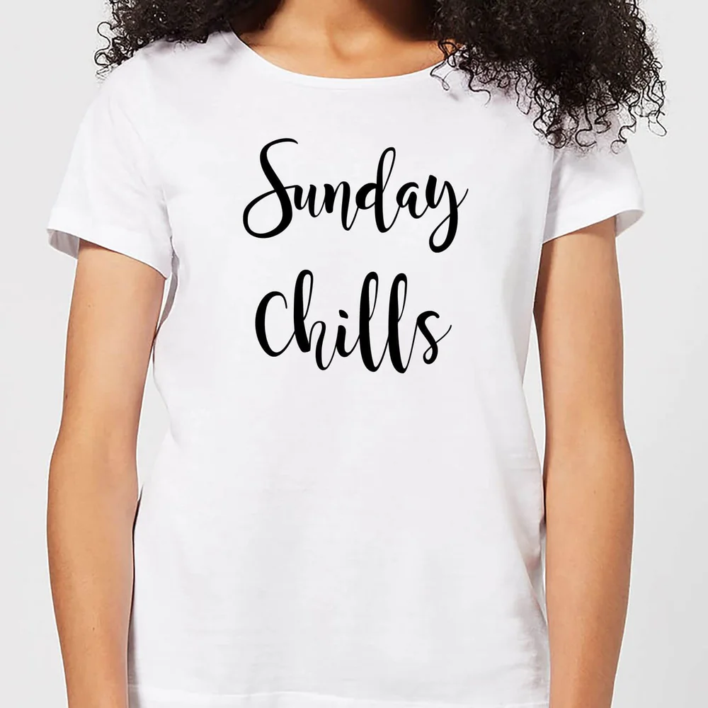 Sunday Chills Women's T-Shirt - White - S - Weiß Bild 1