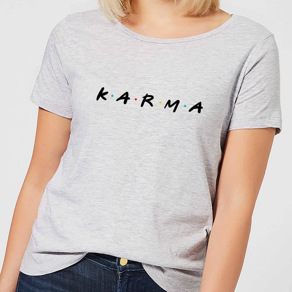 Karma Women's T-Shirt - Grey - S - Grau Bild 1