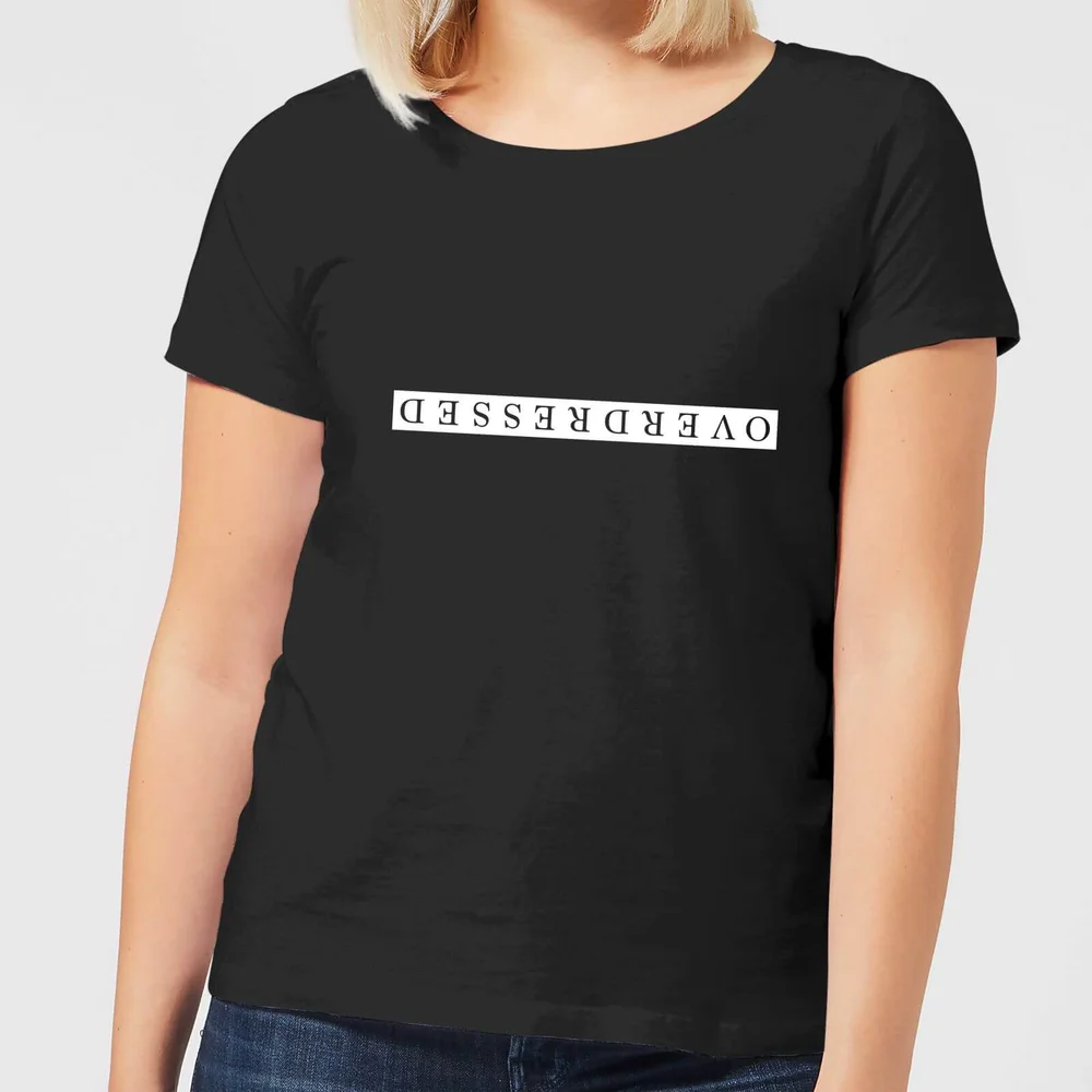 Overdressed White Women's T-Shirt - Black - S Bild 1