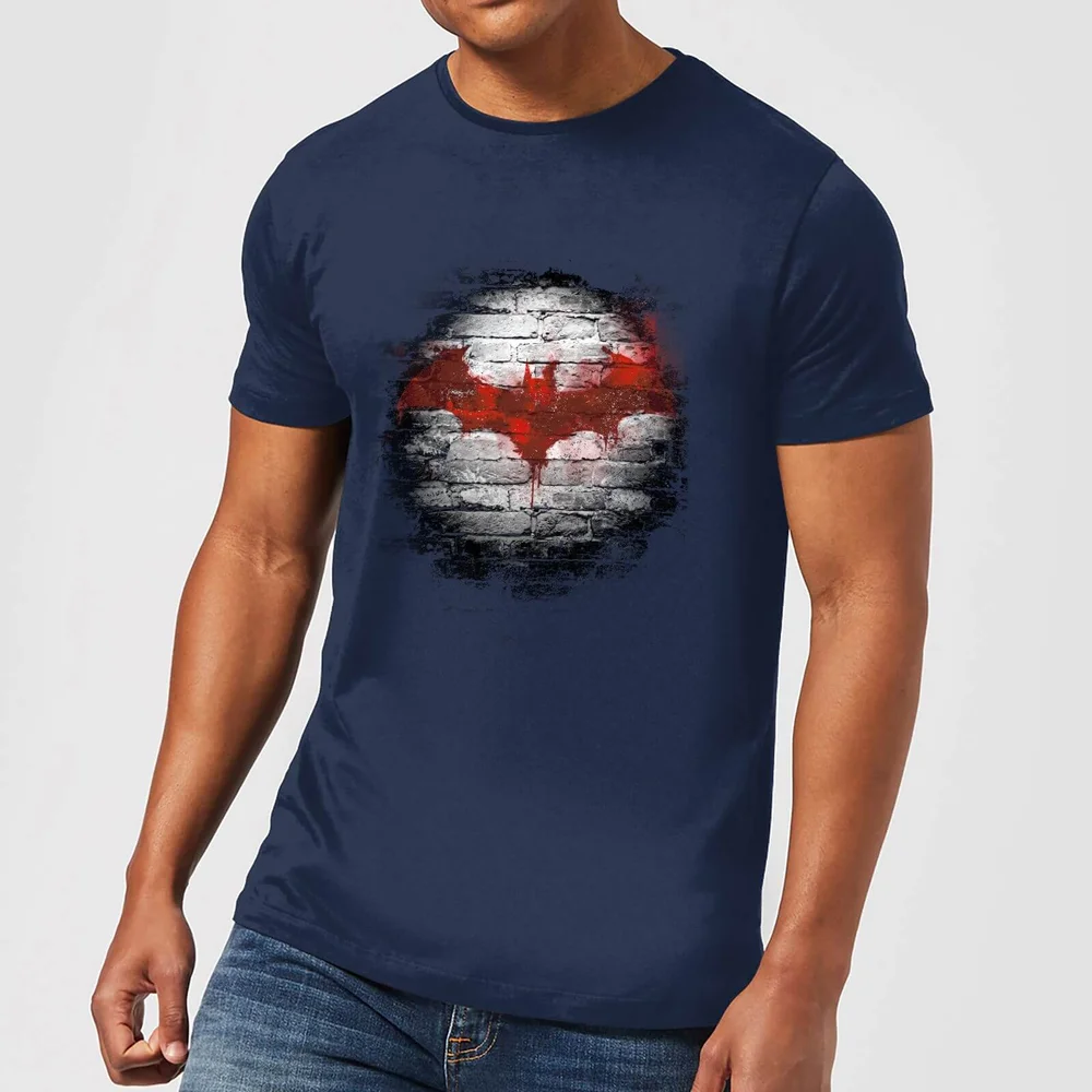 Batman Logo Wall T-Shirt - Navy Blau Blau - XXL Bild 1