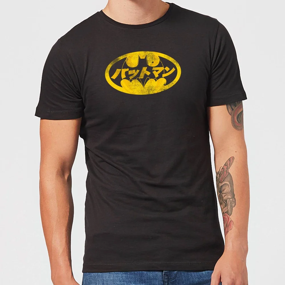 Batman Japanisches Logo T-Shirt - Schwarz - XL Bild 1