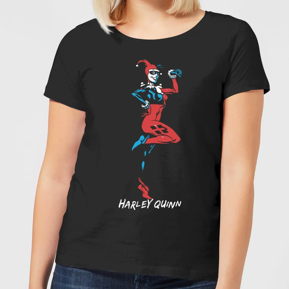 Batman Harley Quinn Posing Damen T-Shirt - Schwarz - 3XL Bild 1