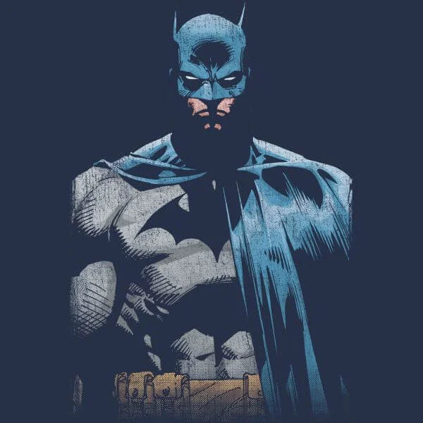 Batman Close Up Damen T-Shirt - Navy Blau Blau