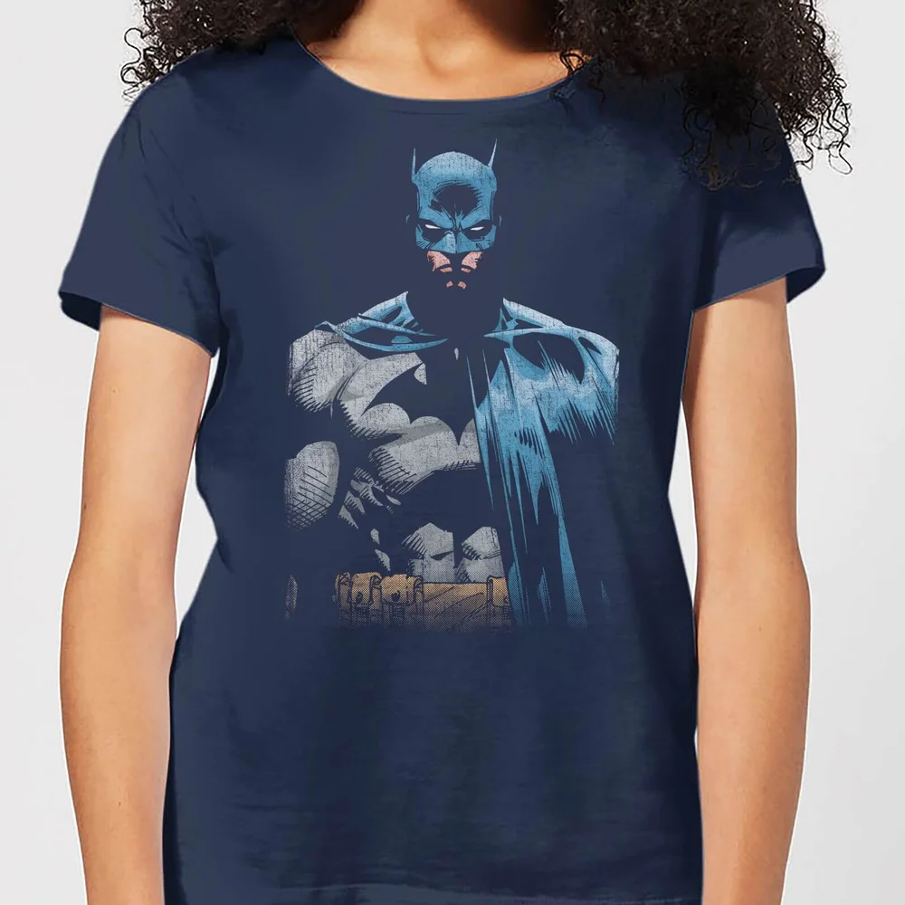 Batman Close Up Damen T-Shirt - Navy Blau Blau - S Bild 1
