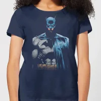 Batman Close Up Damen T-Shirt - Navy Blau Blau - undefined undefined