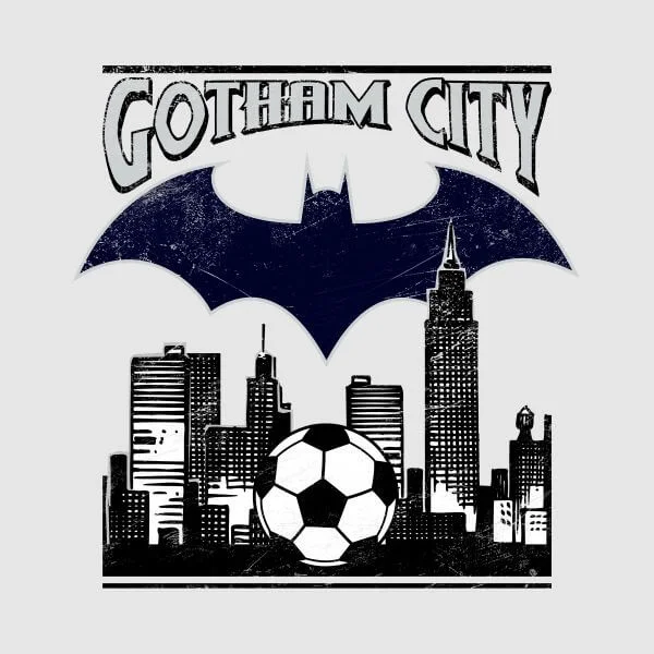 Batman Football Gotham City Damen T-Shirt - Grau