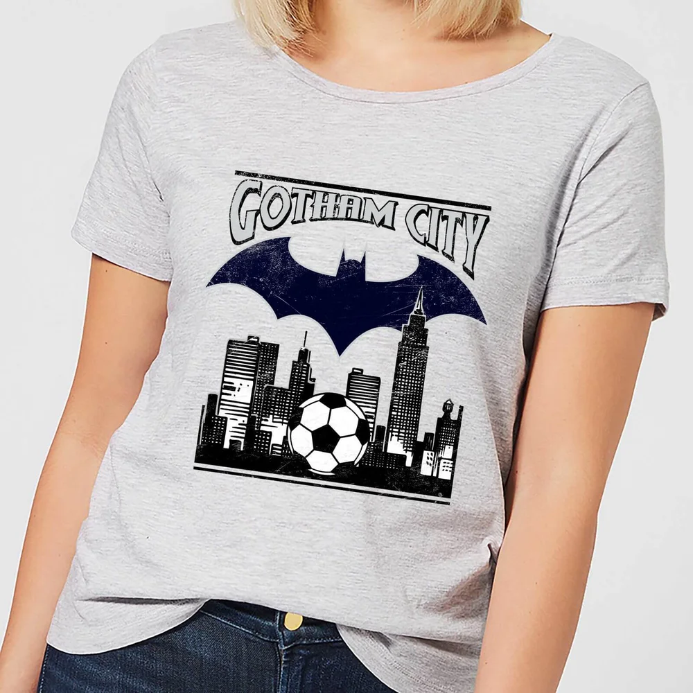 Batman Football Gotham City Damen T-Shirt - Grau - S Bild 1