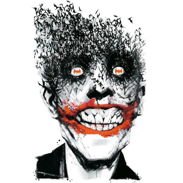 Batman Joker Face Of Bats Damen T-Shirt - Weiß