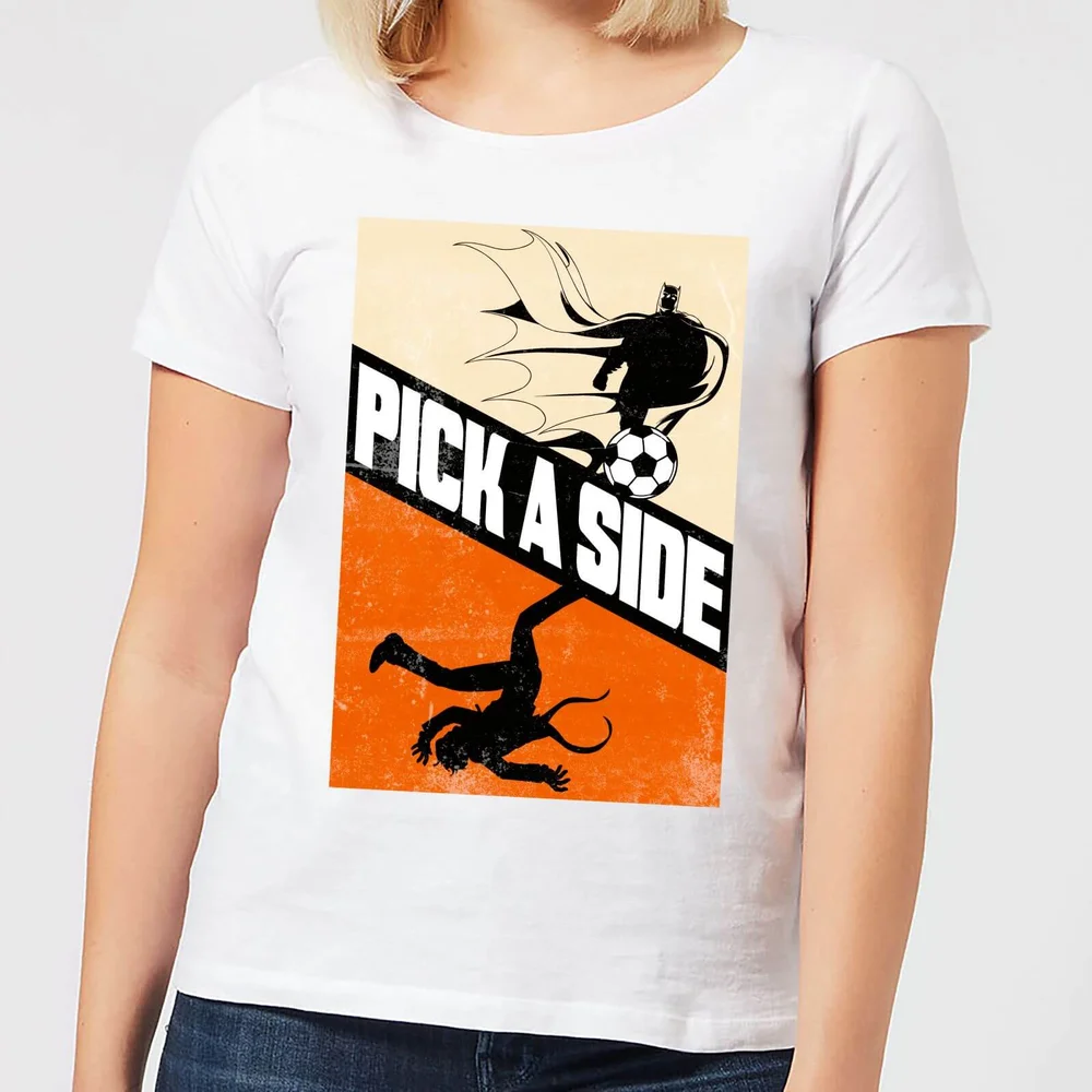 Batman Football Pick A Side Damen T-Shirt - Weiß - S Bild 1