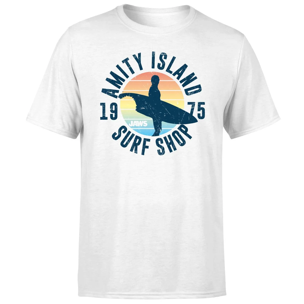 Der Weiße Hai Amity Surf Shop T-Shirt - Weiß - S Bild 1