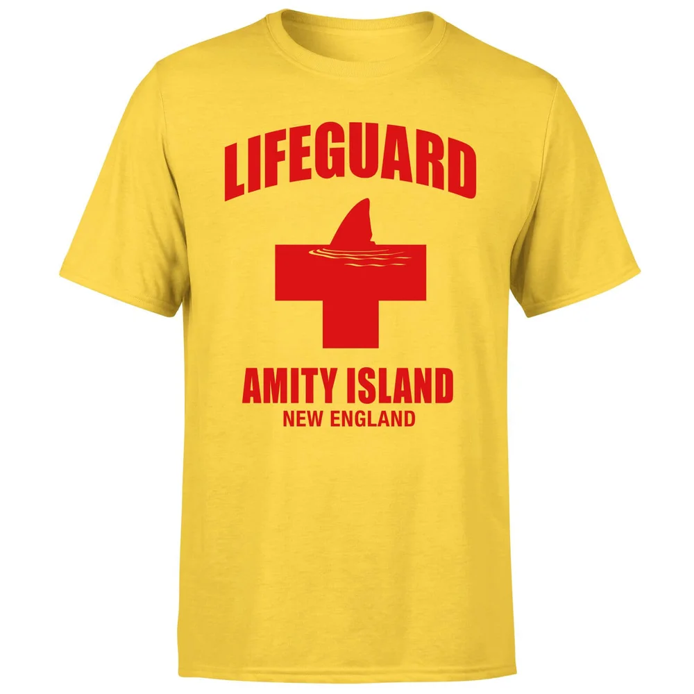 Der Weiße Hai Amity Island Lifeguard T-Shirt - Gelb - S Bild 1