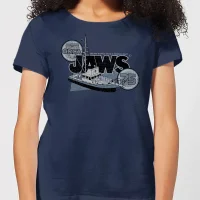 Der Weiße Hai Orca 75 Damen T-Shirt - Blau