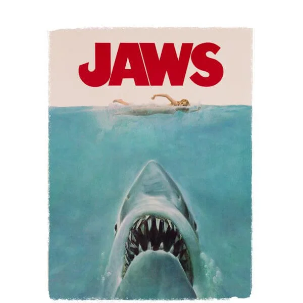 Der Weiße Hai Classic Poster Damen T-Shirt - Weiß